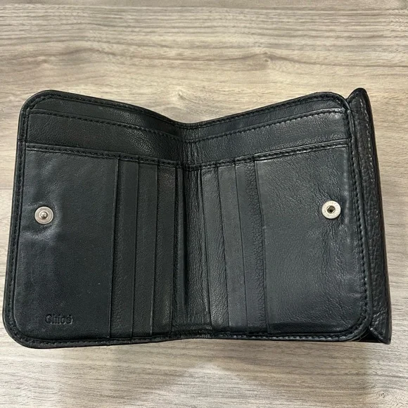 EUC Chloé Paddington Wallet - Black Pebbled Leather - Picture 7 of 14